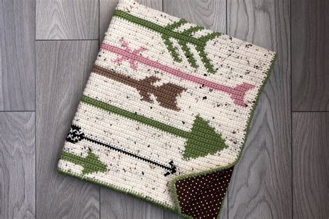 Wandering Arrows Baby Blanket Crochet Arrow Blanket Crochet Pattern