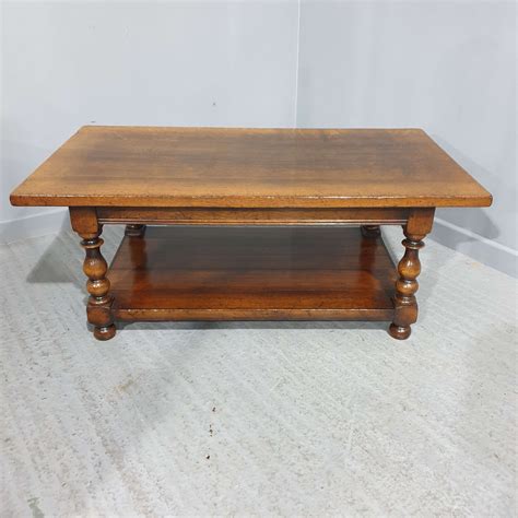 Solid Oak Plank Coffee Table in Antique Coffee Tables