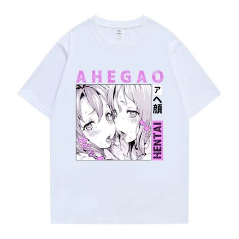 HOT ทรงหลวม พมพลายอนเมะญปน Ahegao Hentai สดเซกซ เหมาะกบฤดรอน สาหรบผชาย และผ