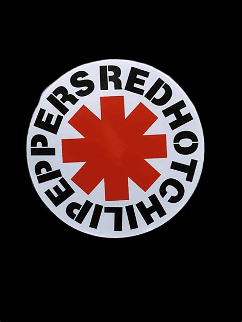 Adesivo Red Hot Chili Peppers S Mbolo Redondo Oficial Da Banda De Rock Californiana Sticker