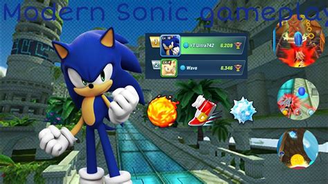 Sonic Forces Speed Battle Sfsb Modern Sonic Gameplay Max At Top