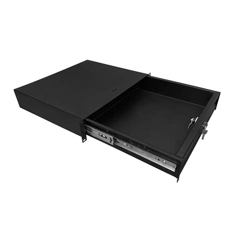 Ящик выдвижной 2U с замком для рэка RFC 2L • EDS
