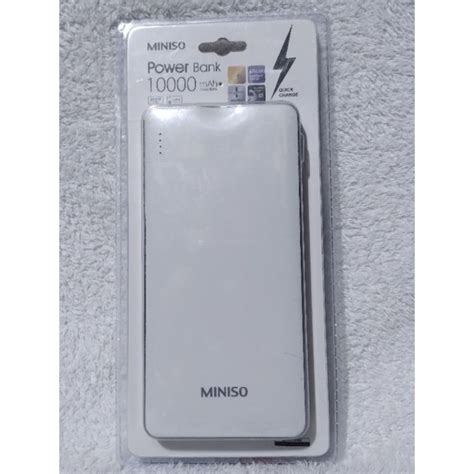 Miniso Power Bank 10000 Mah Power Bank Usb Shopee Philippines