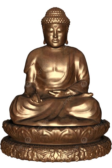 Budha Statue Rendered Statue Isolated Religion Png Transparent Image