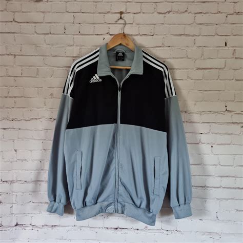 Adidas Y2K Tracksuit Jacket Inn Black Grey Depop