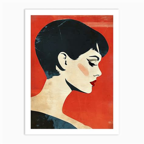 Woman With Short Hair Art Print By Art Syndicate Fy