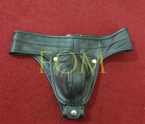 Real Leather Jockstrap Mens Underwear Gay Jockstraps Sexy Thong Briefs Picclick Uk