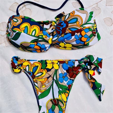 Strapless Bikini Set Etsy