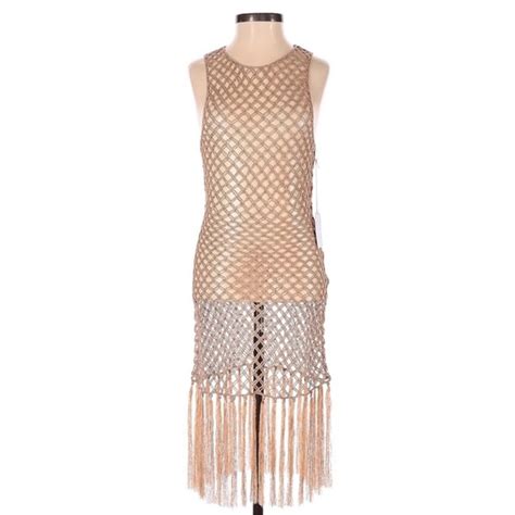 Song Of Style Dresses Nwt Song Of Style Dani Crochet Dress Nude Medium Revolve Festival