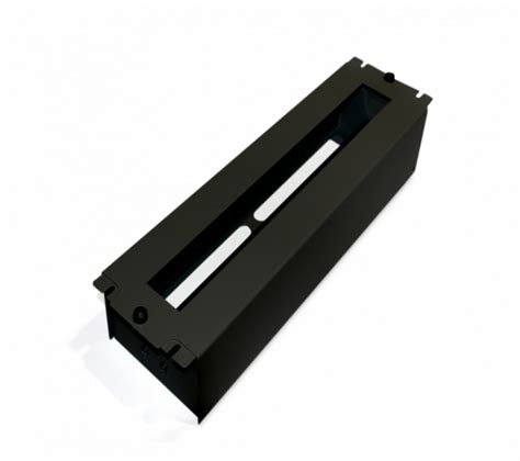 Панель Hyperline BPB19-PS-3U-RAL9005 с DIN-рейкой с регулируемой ...