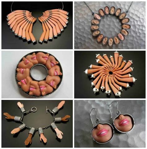 Upcycled Barbie Doll Parts Jewelry • Recyclart