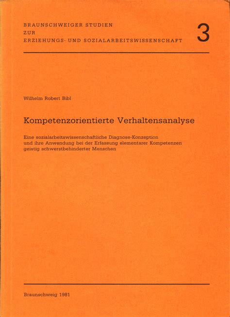 Kompetenzorientierte Verhaltensanalyse Eine