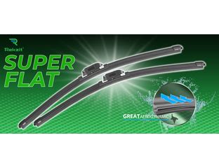 Бескаркасные щетки стеклоочистителя Rekzit Super Flat