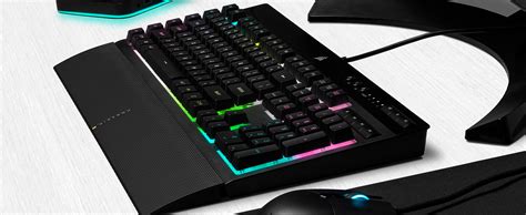 Corsair K Rgb Pro Xt Membrane Wired Gaming Keyboard Ip Dust And