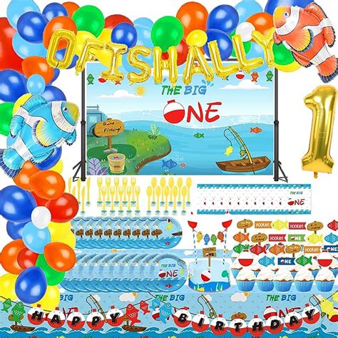 Amazon LetDec 226PCS O Fish Ally 1 Birthday Party Decorations