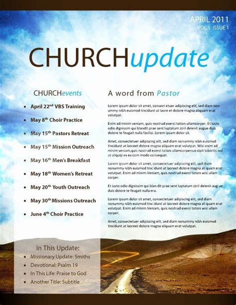 40 Church Bulletin Templates Word | Markmeckler Template Design