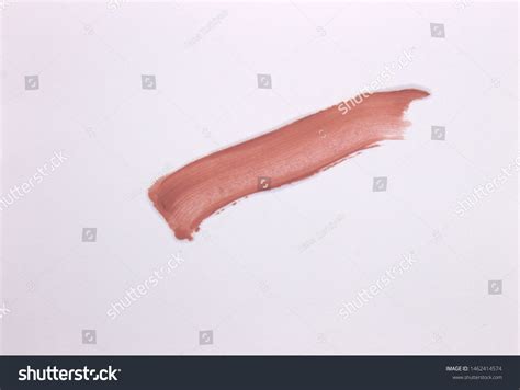 This Photograph Nude Lipstick Swatch Isolated Stock Photo