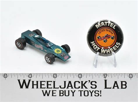 Lotus Turbine Aqua With Button Redline Hot Wheels Mattel Vintage Rl Wheeljack S Lab