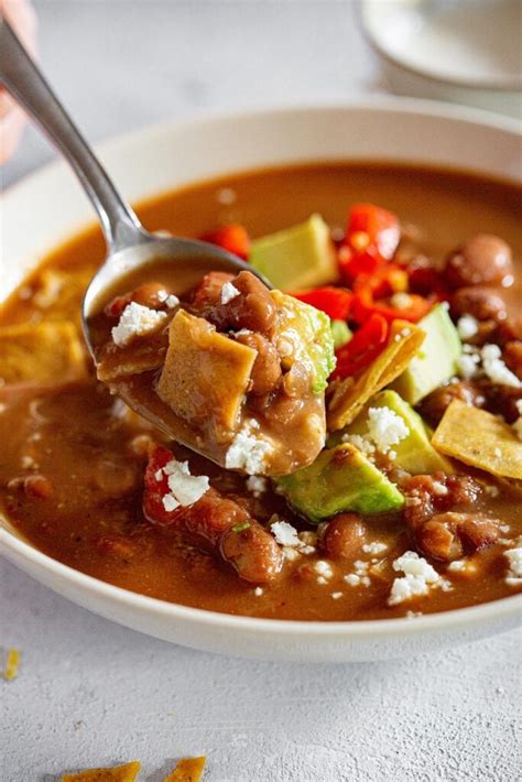 Sopa De Frijoles Mexican Bean Soup