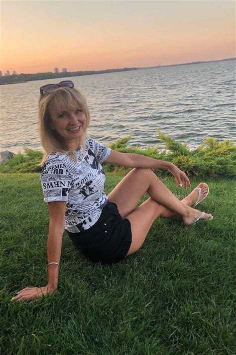 Charming Larisa 54 Y O From Dnepr With Blonde Hair ID 731599 LadaDate