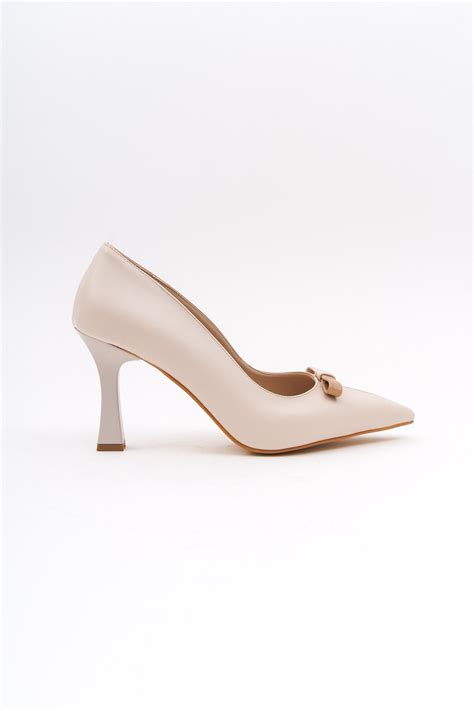 Alissa Nude Bej Sivri Burun Topuklu cm Günlük Ayakkabı Fiyatları Flo