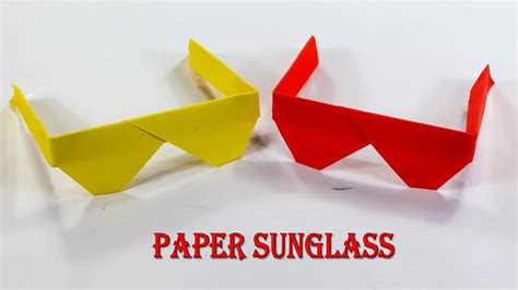 Origami Sunglasses How To Make Traditional Origami Sunglasses Youtube