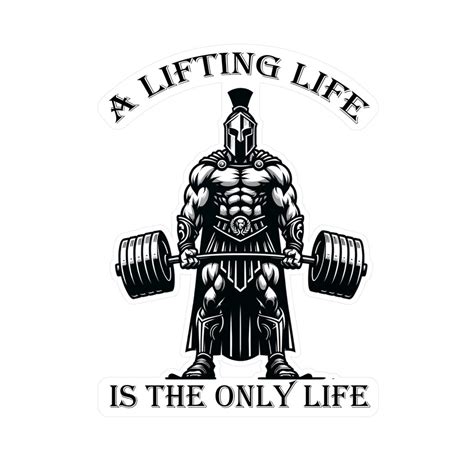 Lifting Life Kiss Cut Vinyl Decals Gym Life Fitness Spartan Training