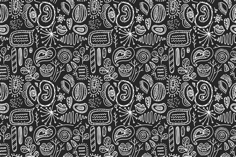 Premium Vector Hand Drawn Abstract Doodle Pattern