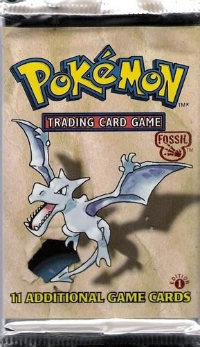 Fossil Booster Pack 1st Edition Fossil Pokemon