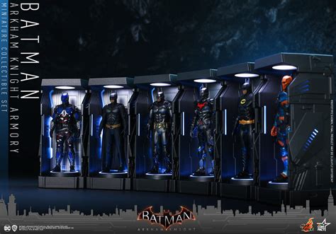 Hot Toys VGMC009 VGMC015 蝙蝠俠阿卡漢騎士蝙蝠俠戰衣格納庫迷你收藏 Batman Armory