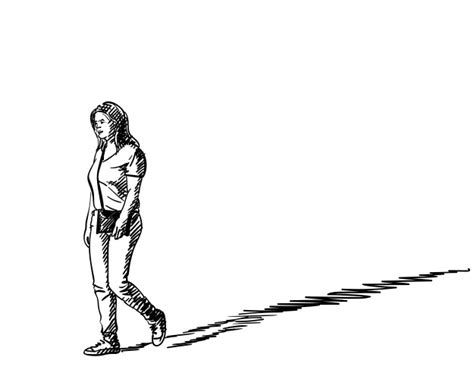 Hand Drawn Naked Woman Royalty Free Vector Image