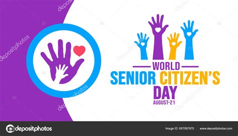 World Senior Citizens Day Background Template Holiday Concept