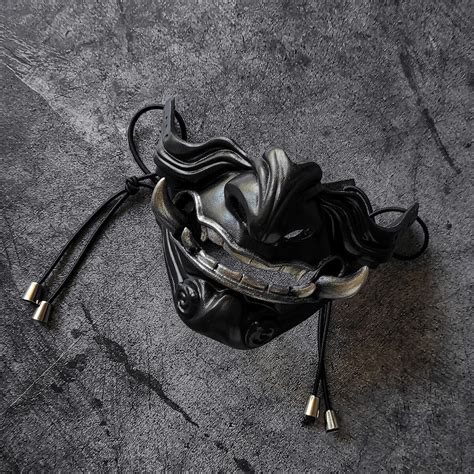 Самурайская полумаска Мэмпо Black & Silver в интернет-магазине Ярмарка ...