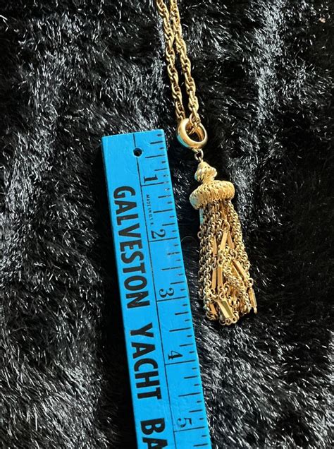 Vintage Monet Damita Tassel On Vintage Chain Ebay