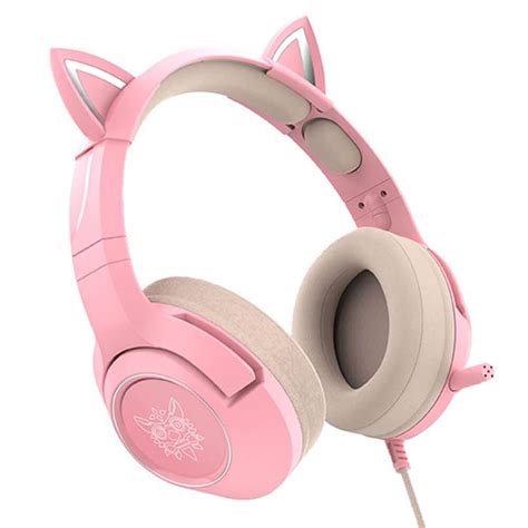 Headset Gamer Profissional Onikuma K9 Orelhas Rosa Kase Distribuidora