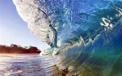 1366x768px | free download | HD wallpaper: Beautiful waves-Hawaiian Islands landscape HD Wall ...