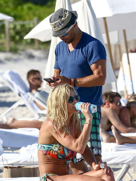 Torrie Wilson In Bikini On The Beach In Miami Hawtcelebs