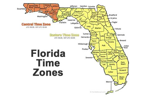 Time Zone Map Florida - Vikki Jerrilee