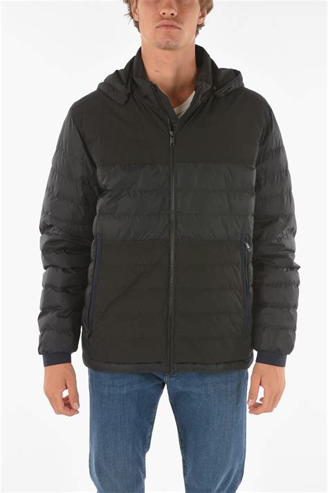 Ermenegildo Zegna ZZEGNA padded jacket with removable hood men ...