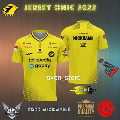 Jual Jersey Printing ML Gaming Onic 2022 Shopee Indonesia