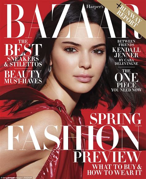 Kendall Jenner Goes Nude For Harper S Bazaar Cover Shoot Daily Mail Online
