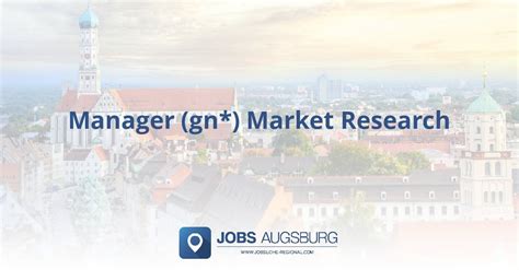 [München] Manager (gn*) Market Research gesucht : r/JobsAugsburg