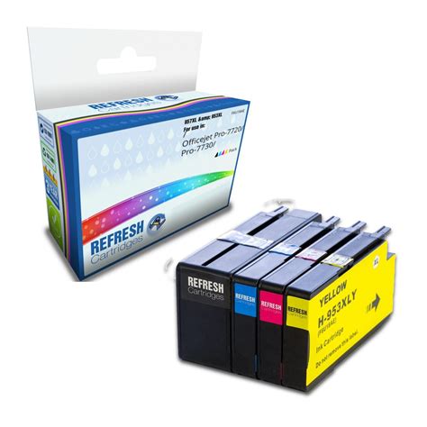 Refresh Cartridges Full Set Value Pack 957xl Bk953xl Cmy Ink Compatible With Hp Ebay