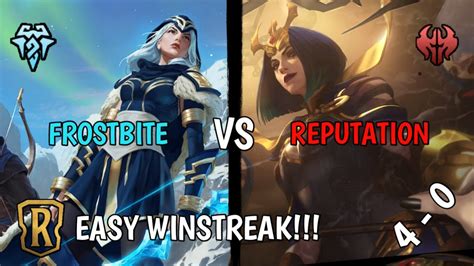 Winstreak With Frostbite And Reputation Ashe And Leblanc Deck