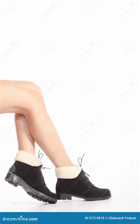 Naked Female Legs In Boots Stock Photo Image Of Lady 57319818