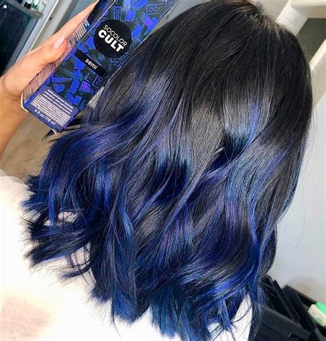 Navy blue hair color