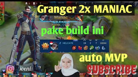 Granger X Maniac Dengan Build Ini Auto Mvp Youtube