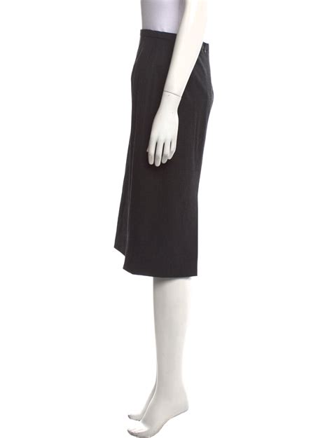 Marni Pleated Knee Length Skirt Grey Skirts Clothing Man56451 The Realreal