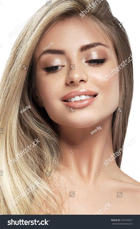 Beautiful Woman Face Blonde Hair Portrait Stock Photo Shutterstock