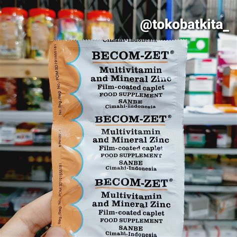 Kaplet Becom Zet Vitamin E B B B B Vitamin C Zinc